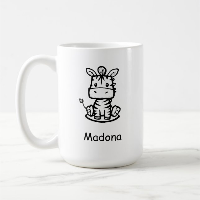 Flottes Zebra Kaffeetasse (Links)