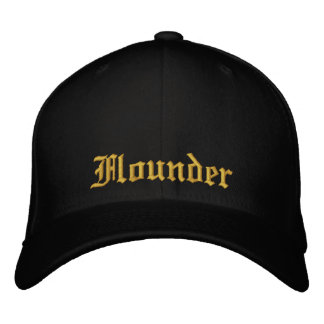 Flounder Black and Gold Angepasst Cap Bestickte Baseballkappe