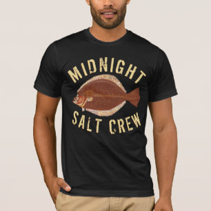 Flounder Gigging Midnight Salt Crew Fischen T-Shirt