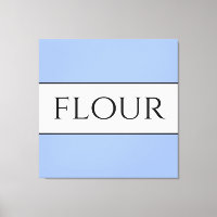 FLOUR Vintag Vibe Fun Hellblau Weiße Streifen