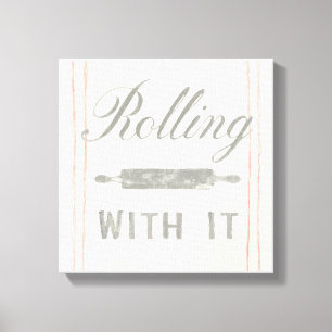 Floursack Küche V Leinwanddruck