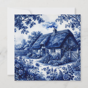 Flow Blue Stil englisches Landhaus Rosen