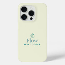 Flow Don’t Force Minimaler iPhone 1Case Case-Mate iPhone Hülle