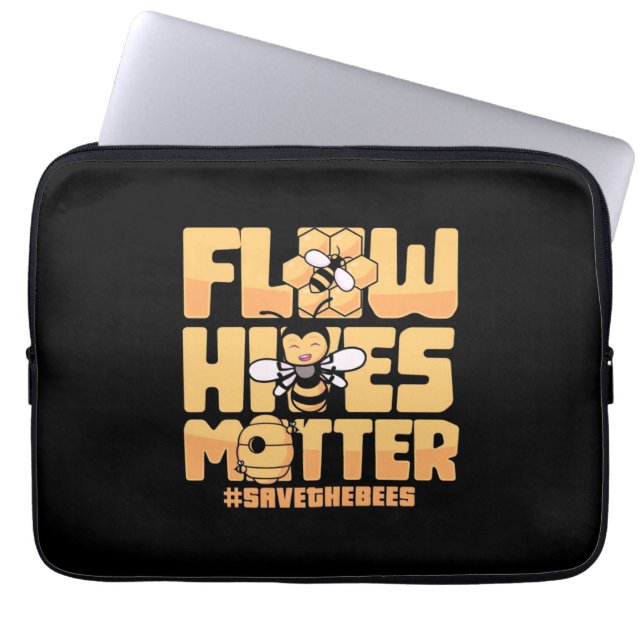 Flow Hives Matter Bees Laptopschutzhülle (Vorderseite)