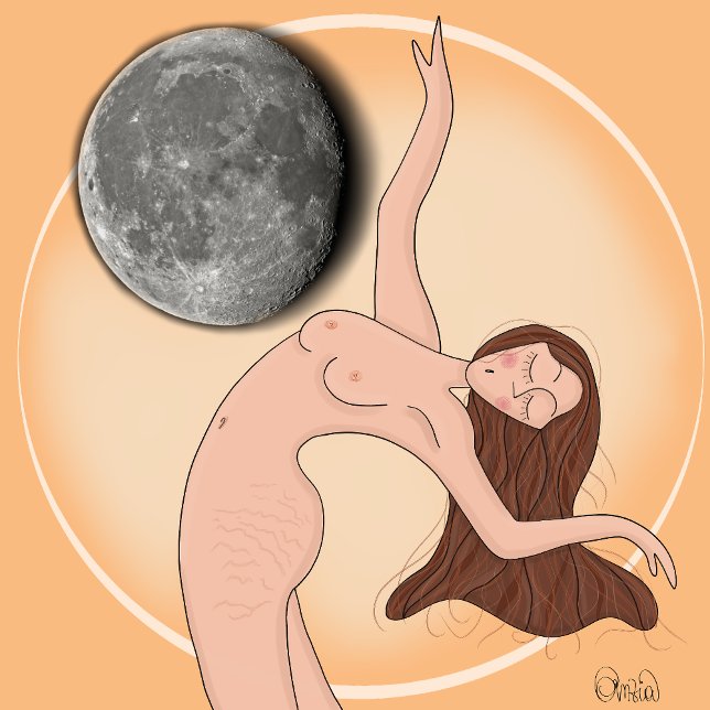 Flow of Time – Artistic Woman Wall Clock (No AI) Runde Wanduhr (Von Creator hochgeladen)