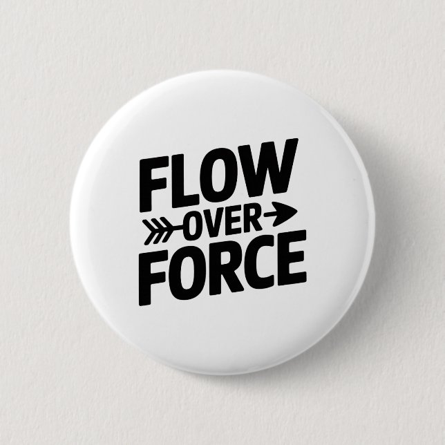 Flow Over Force Yin Yang Yoga Lance Bekleidung _1  Button (Vorderseite)