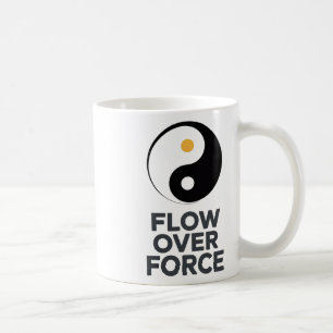 Flow Over Force Yin Yang Yoga Lance Bekleidung _2  Kaffeetasse