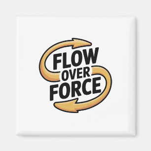 Flow Over Force Yin Yang Yoga Lance Bekleidung Magnet