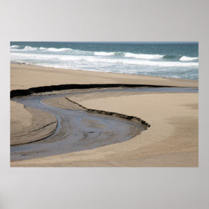 Flow - Scott Creek Beach Poster