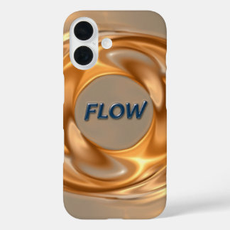 Flow Wave Symmetry Fluid Motion Decorative Art iPhone 16 Hülle