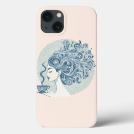 Flow Woman Art - Blue Tile Fusion Case-Mate iPhone Hülle