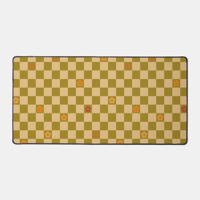 Flowe Checkered Pattern - No. 02 Schreibtischunterlage (Vorderseite)