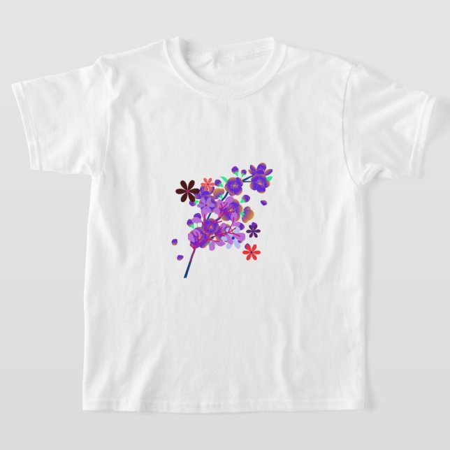 Flower and Leaf Art - Botanical Garden  T-Shirt (Ablage )