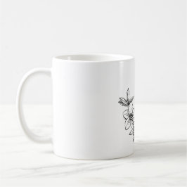 Flower bee ceramic mug kaffeetasse