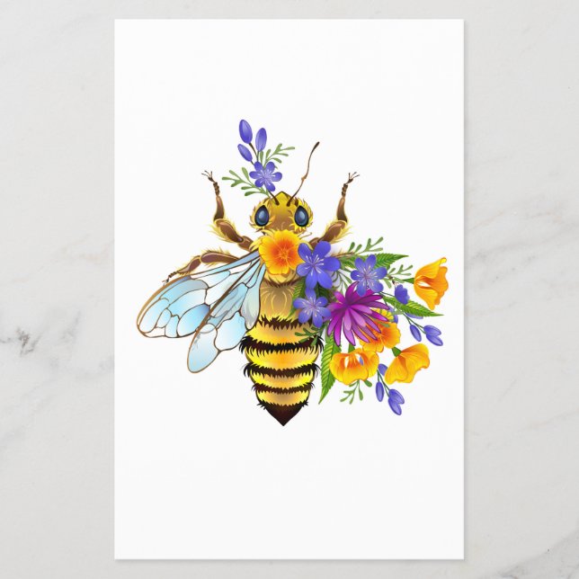 Flower bee with wild plants flyer (Vorne)