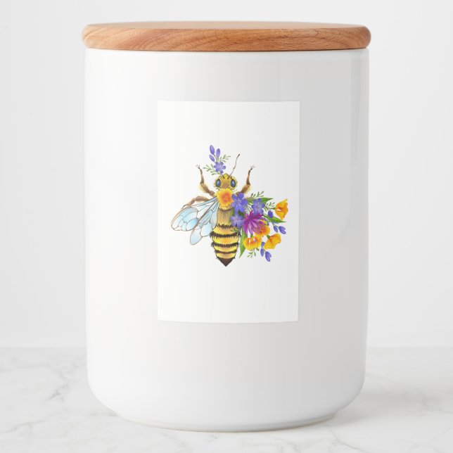 Flower bee with wild plants lebensmitteletikett (Vorderseite)