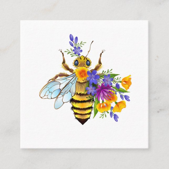 Flower bee with wild plants rabattkarte (Vorderseite)