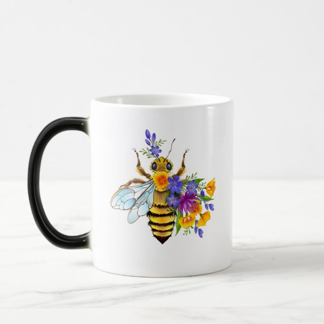 Flower bee with wild plants verwandlungstasse (Links)