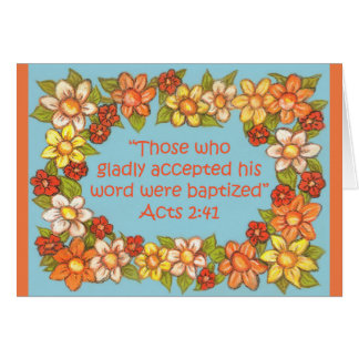 Flower Border - Accepted Word-Baptized - Scripture