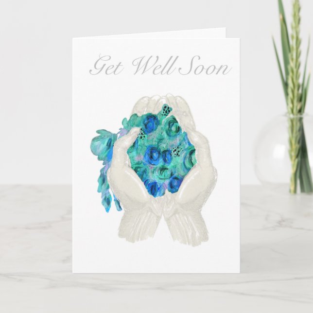 Flower Bouquet Get Well Card Karte (Vorderseite)