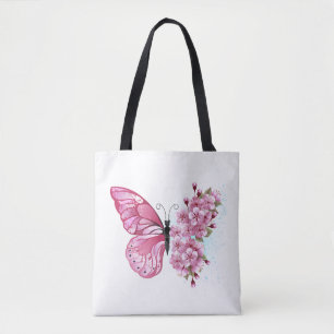 Flower Butterfly with Pink Sakura