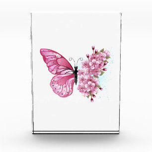 Flower Butterfly with Pink Sakura Fotoblock