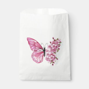 Flower Butterfly with Pink Sakura Geschenktütchen