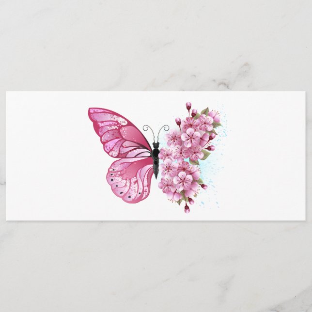 Flower Butterfly with Pink Sakura Programm (Vorderseite)