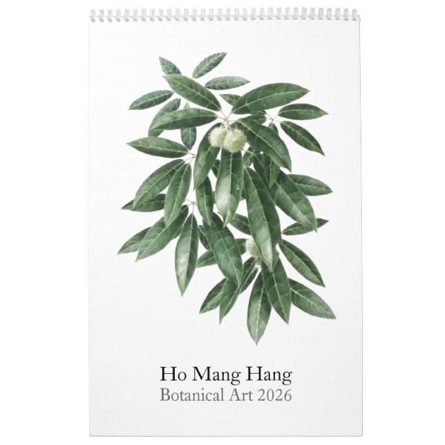 Flower calendar by Ho Mang Hang 2026 Kalender (Titelbild)