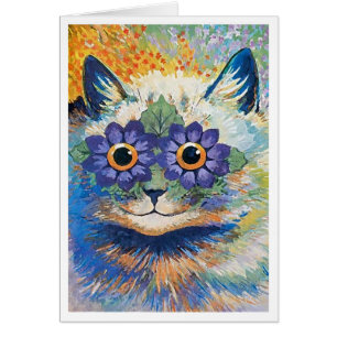 Flower Cat by Louis Wain