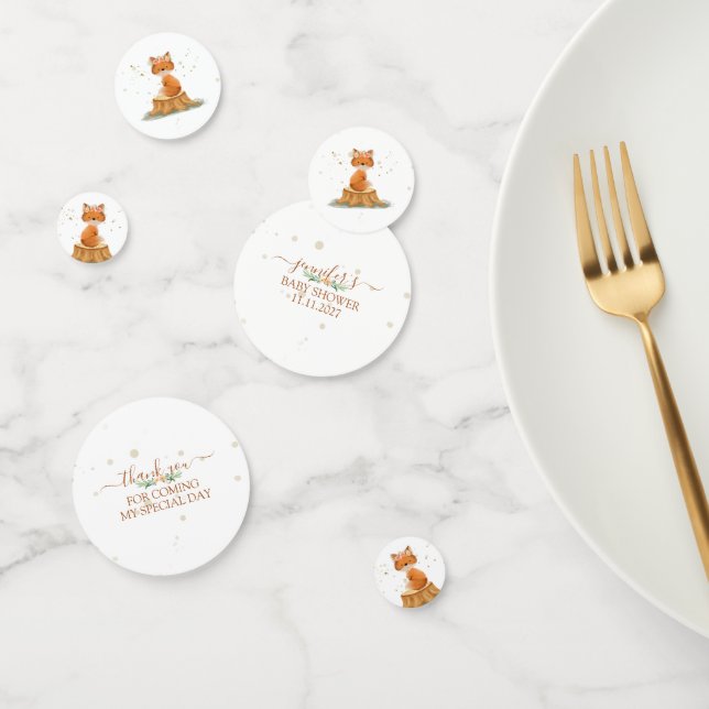 Flower Crown Fox Party Konfetti (Gruppe)