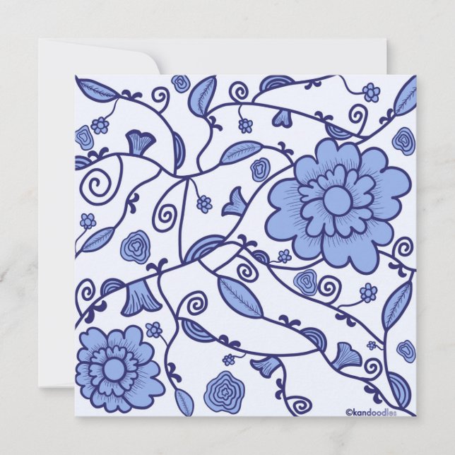 Flower Delsoftware Themed Flat Card (Vorderseite)