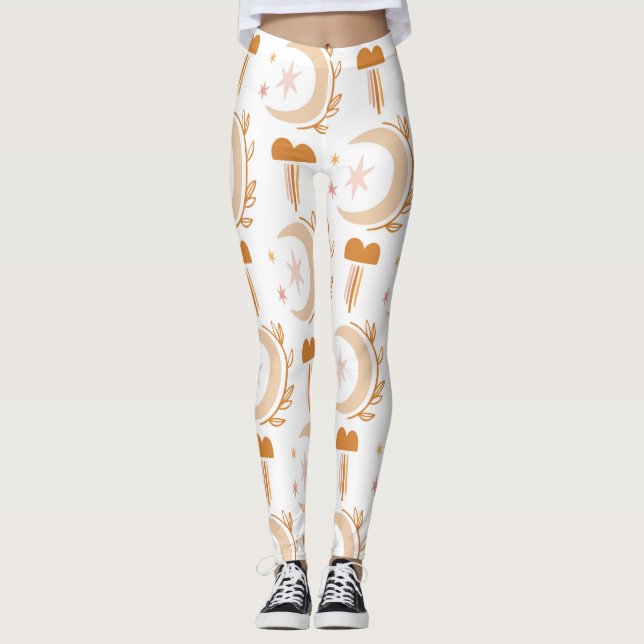 Flower Drawing Leggings (Vorderseite)