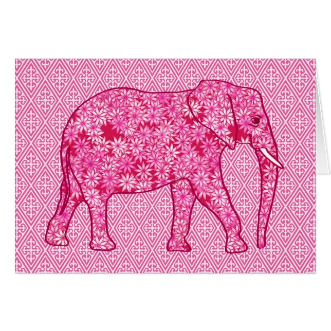 Flower elephant - fuchsia pink (Vorderseite (Horizontal))