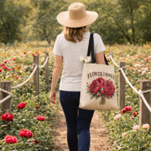 Flower Farmer Vintage Rosa Pfingstrosenstrauß Rust