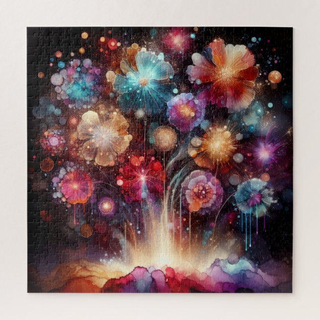 Flower Fireworks Puzzle (Vertikal)