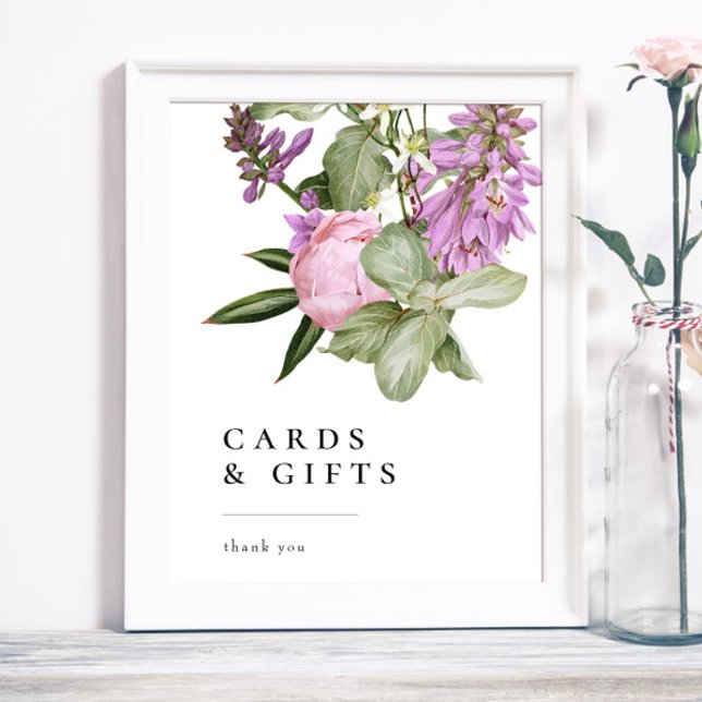 Flower Garden Bridal Shower Cards & Gifts Sign Poster (Von Creator hochgeladen)