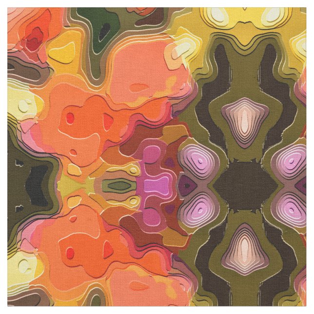 FLOWER GARDEN STOFF (Nahaufnahme)