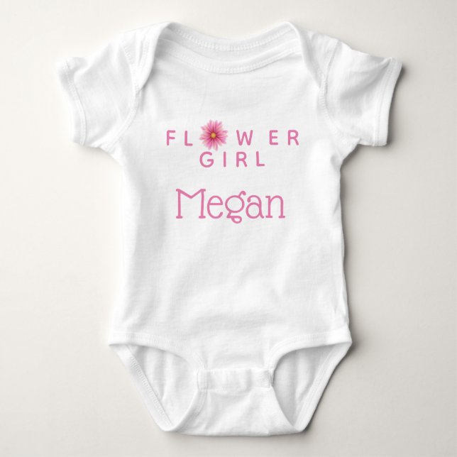 Flower Girl Baby Strampler (Vorderseite)