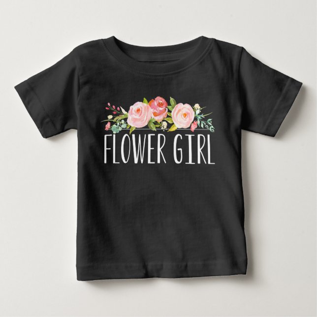 Flower Girl Baby T-Shirt | Bridesmaid (Vorderseite)