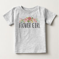 Flower Girl Baby T-Shirt | Bridesmaid