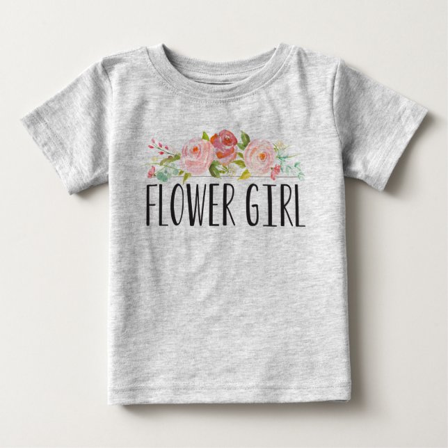 Flower Girl Baby T-Shirt | Bridesmaid (Vorderseite)