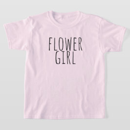 Flower Girl Bridal Party Wedding T-Shirt
