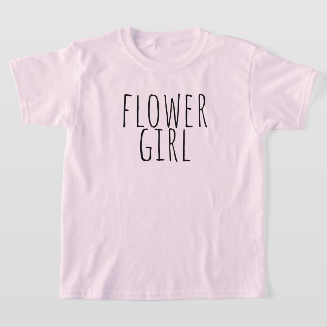 Flower Girl Bridal Party Wedding T-Shirt (Ablage )