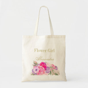 Flower Girl Bridesmaid Floral Personal Tragetasche