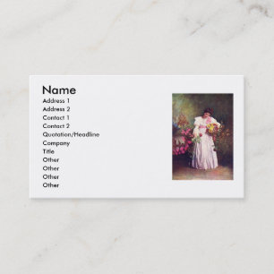 Flower Girl Business Card Visitenkarte