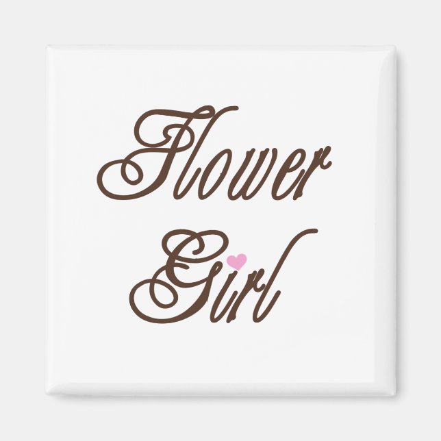 Flower Girl Classy Browns Magnet (Vorne)