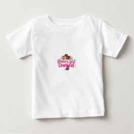Flower Girl Cowgirl Baby T-shirt