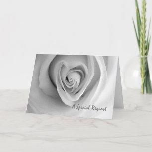 Flower Girl Einladung Herz geformt Rose Card