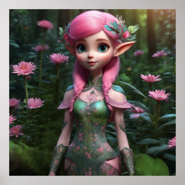 Flower Girl Elf Poster (Vorne)
